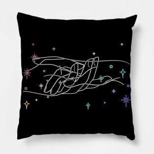 Hands Across the Universe Pillow