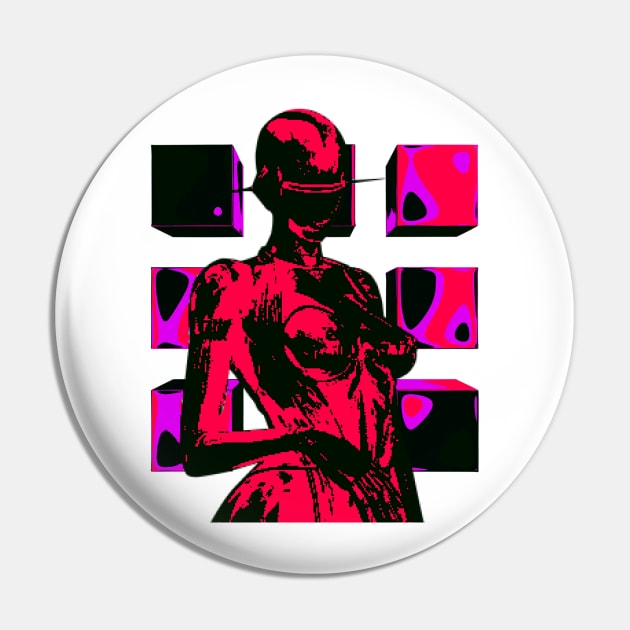 Pixel Cyborg 07 Pin by RAdesigns