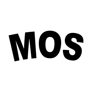 MOS Bold Black T-Shirt