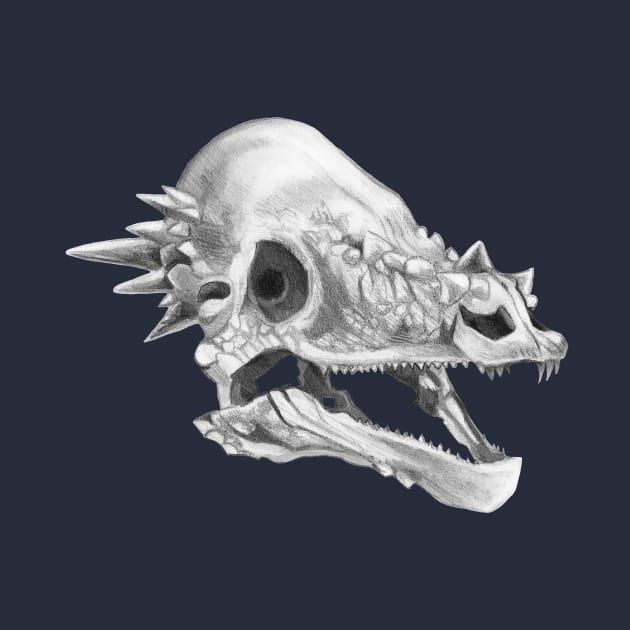 Pachycephalosaurus skull by Ashdoun