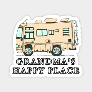 RV Motorhome GRANDMA'S HAPPY PLACE Magnet