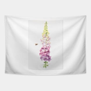 Foxglove and Bee Tapestry