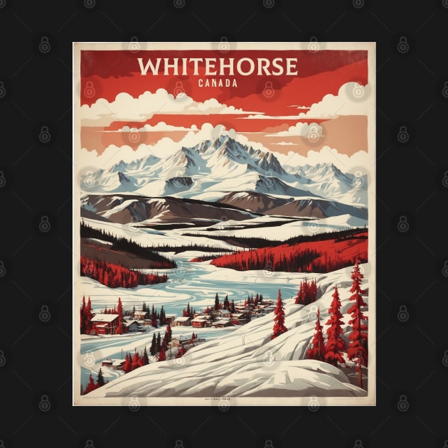 Whitehorse Canada Vintage Poster Tourism by TravelersGems