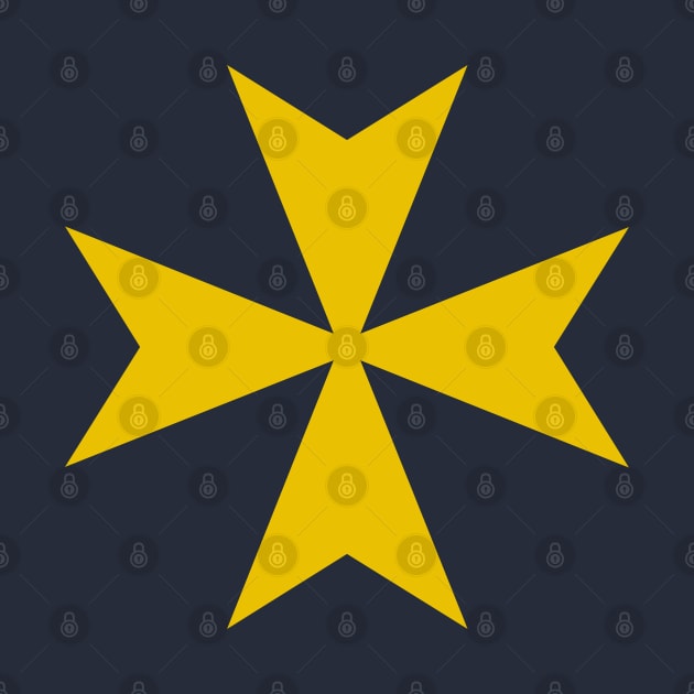 Cross of Saint John / Maltese cross (gold) by PabloDeChenez