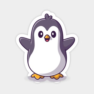 Cute Happy Penguin Magnet