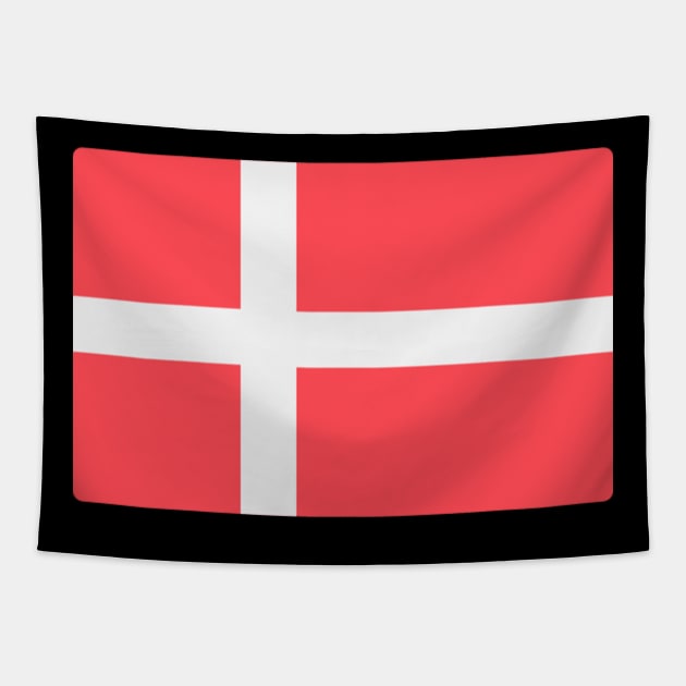 FLAG OF DENMARK Tapestry by Just Simple and Awesome