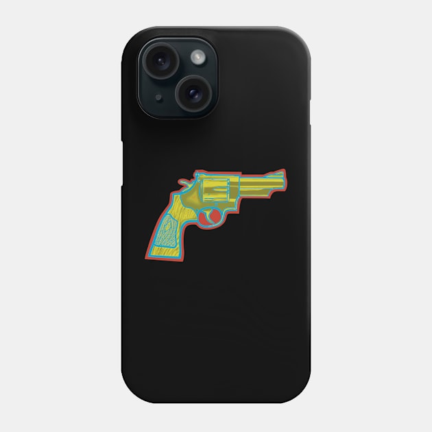 .44 Magnum Revolver Phone Case by Art from the Blue Room