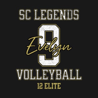 Evelyn #9 SC Legends (12 Elite) - Black T-Shirt