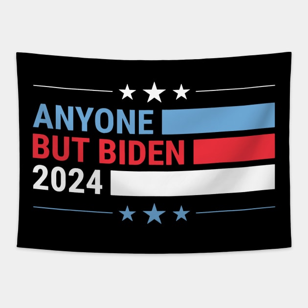 Anybody But Biden President 2024 Funny Presidential Election Tapestry by LEGO