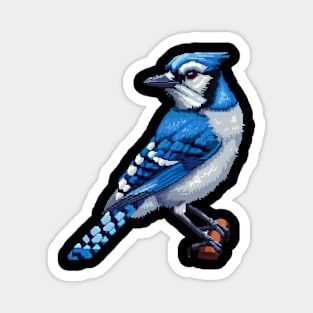 16-Bit Blue Jay Magnet