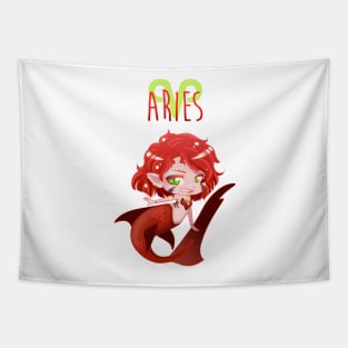 Aries Shark Mermaid Tapestry