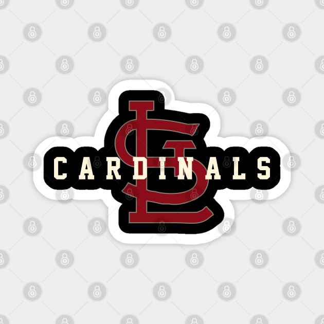 St. Louis Cardinals 3 by Buck Tee Magnet by Buck Tee