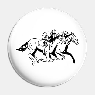 Racing Horses Race Horse Pin