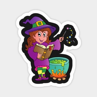 Fuuny A Discovery Of Witches, Witch Witch Wand and book Magnet