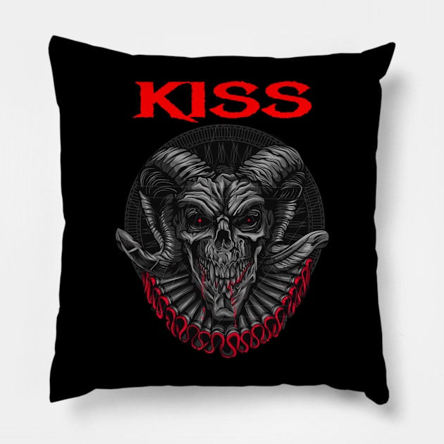 KISS BAND Pillow by Angelic Cyberpunk