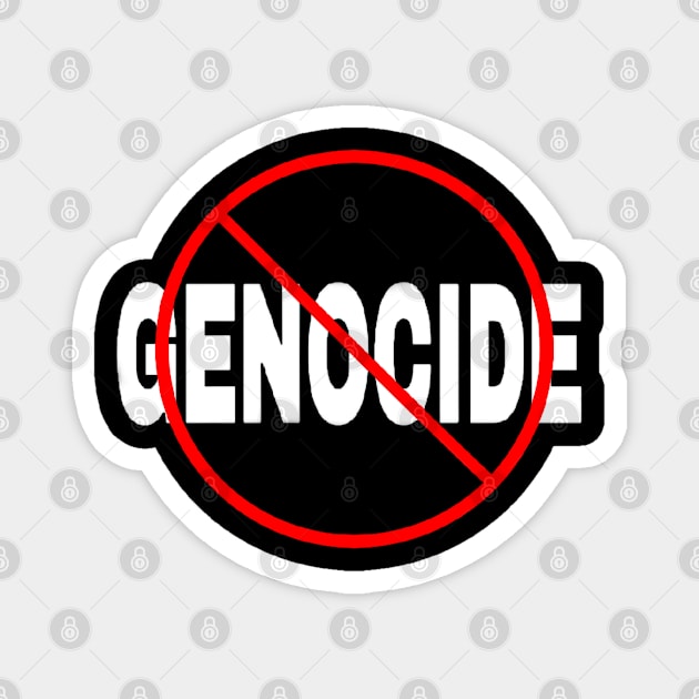 🚫 GENOCIDE - Front Magnet by SubversiveWare