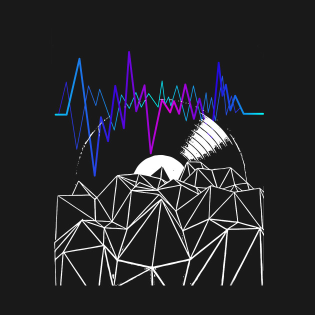 geometric vinyl music record sound wave graphic vinyl record t