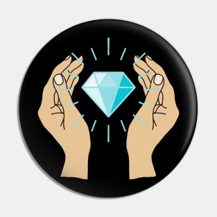 Diamond Hands HODL Pin