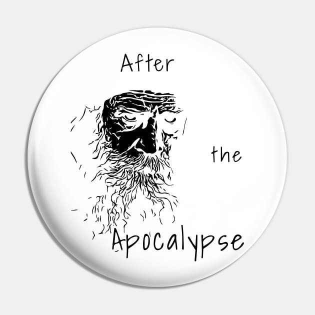 AtA Black Logo for light colored shirts Pin by After the Apocalypse