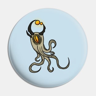 Glimmering Cuttlefish :: Sea Creatures Pin