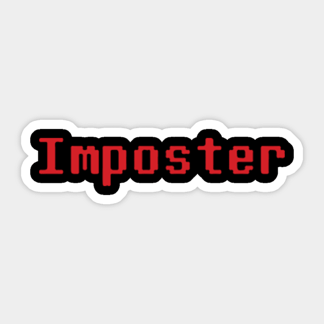 Among Us Imposter Funny Meme Gaming Design Sticker for Sale by BurgerBites