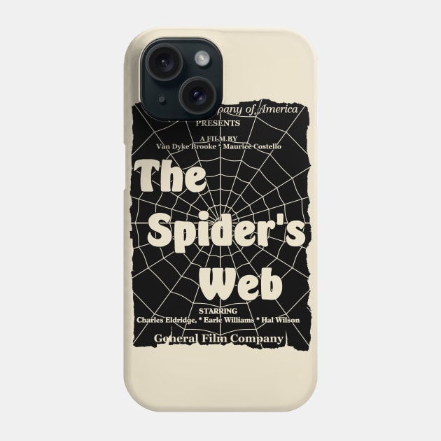 The Spider's Web (1912) Film Poster Phone Case by J. Rufus T-Shirtery