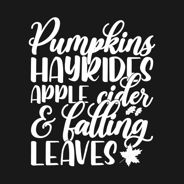 Pumpkin hayrides apple cider and falling leaves Thanksgiving by MetalHoneyDesigns