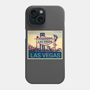 Las Vegas in Shepard Fairey style Phone Case