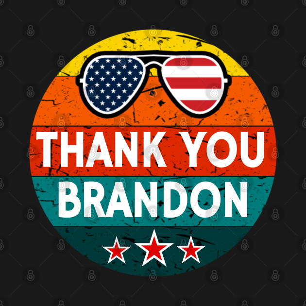 Discover Thank You Brandon American Flag - Brandon - T-Shirt