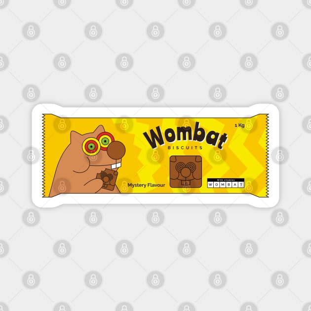 Wombat Biscuits Packaging Design Magnet by wombatbiscuits