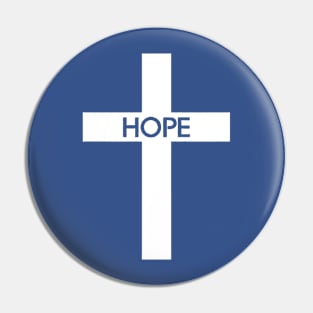 Hope Cross Christianity Pin