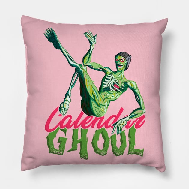 Calendar Ghoul Pillow by Home Video Horrors