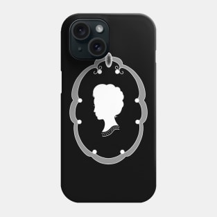 Lady cameo white Phone Case