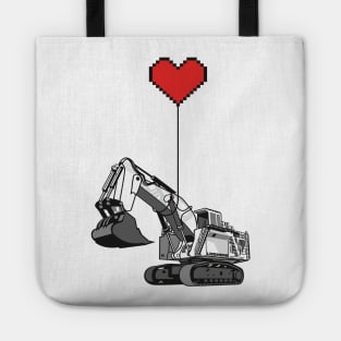 i Love Excavator Tote