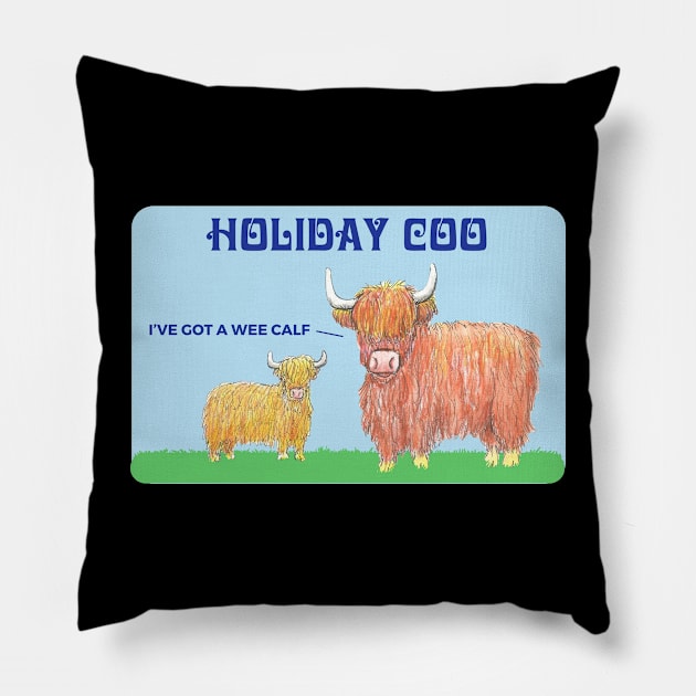 Holiday Coo Pillow by TimeTravellers