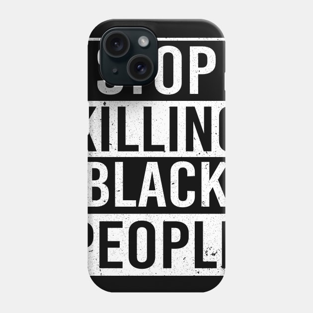 George Floyd Black Lives Matter Stop Killing Black People Phone Case by Love Newyork