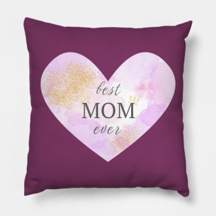 Best Mom Ever Heart-Shaped gift Design Pillow