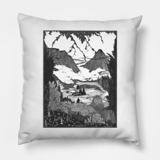 Landor's Cottage by Harry Clarke Pillow