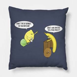 Beware of the citrus press! Pillow