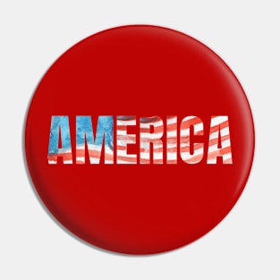 America - Waving Flag Pin