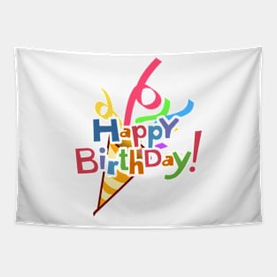 Happy Birthday Print - Happy Birthday Design Tapestry