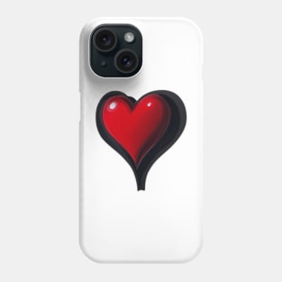 Red heart Phone Case