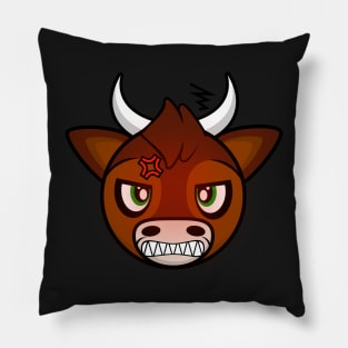 Angry Bull Delgado Pillow