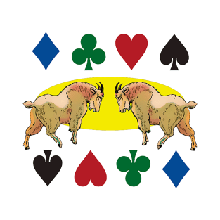 Goats hearts and playing cards T-Shirt