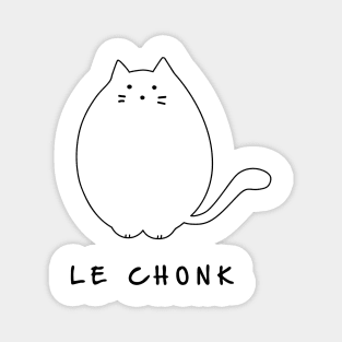 Le Chonk. Chunky Cat Magnet