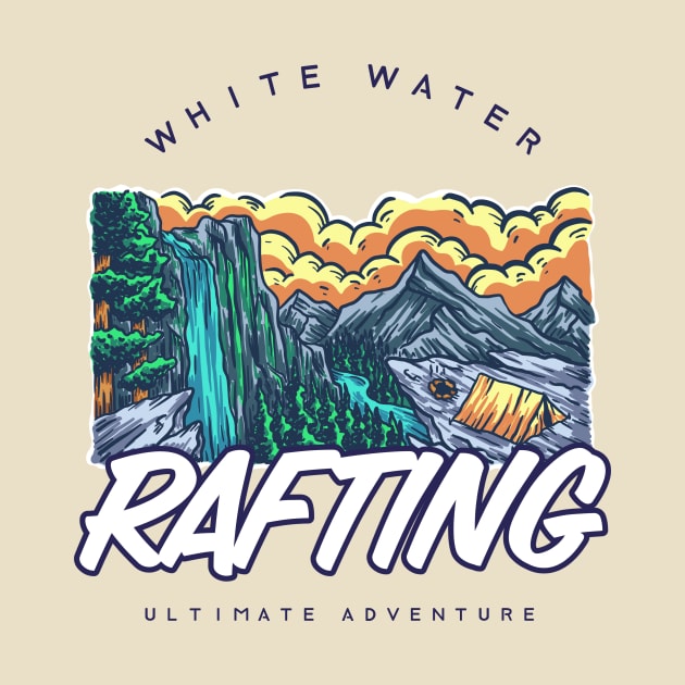 White Water Rafting by Tip Top Tee's