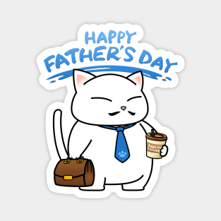 Daddy Cat Happy Father's Day Magnet