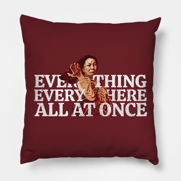 everything everywhere all at once retro Pillow by podni cheear