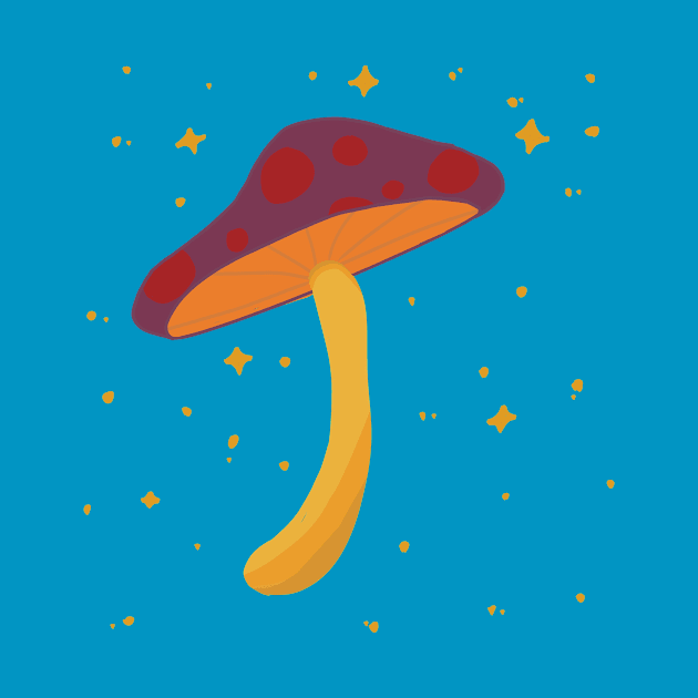 Psychedelic mushroom with transparent background by Dresden’s Shoppe 