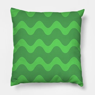 Squiggly Green Pillow